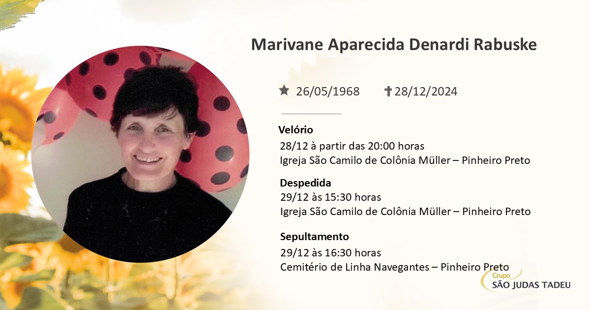 Marivane Aparecida Denardi Rabuske - Grupo São Judas Tadeu