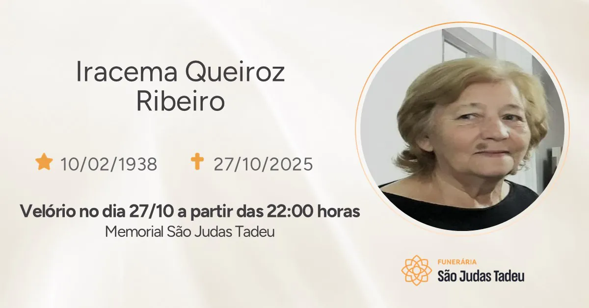 27.10.2025 Iracema Queiroz Ribeiro.