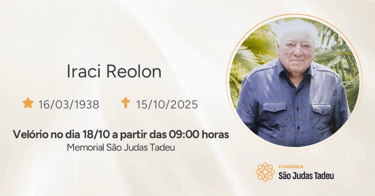 Obituário - Site Iraci Reolon