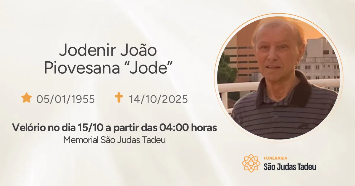 Obituário - Site Jodenir João Piovesana