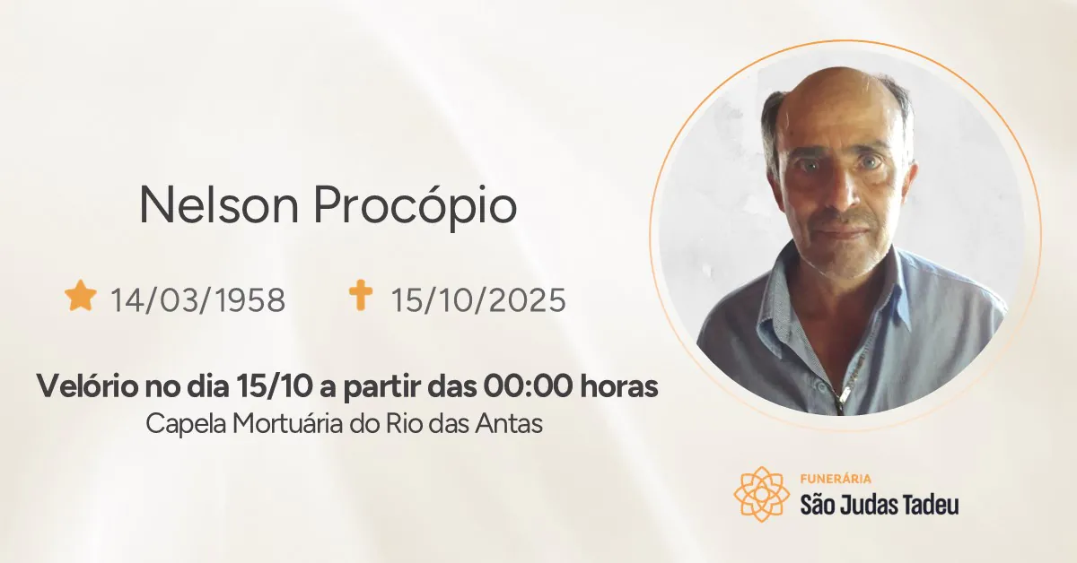 Obituário - Site - Nelson Procópio