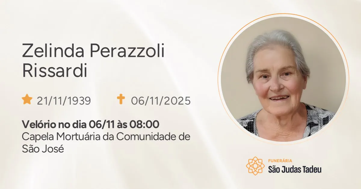 06.11.2025 Zelinda Perazzoli Rissardi.