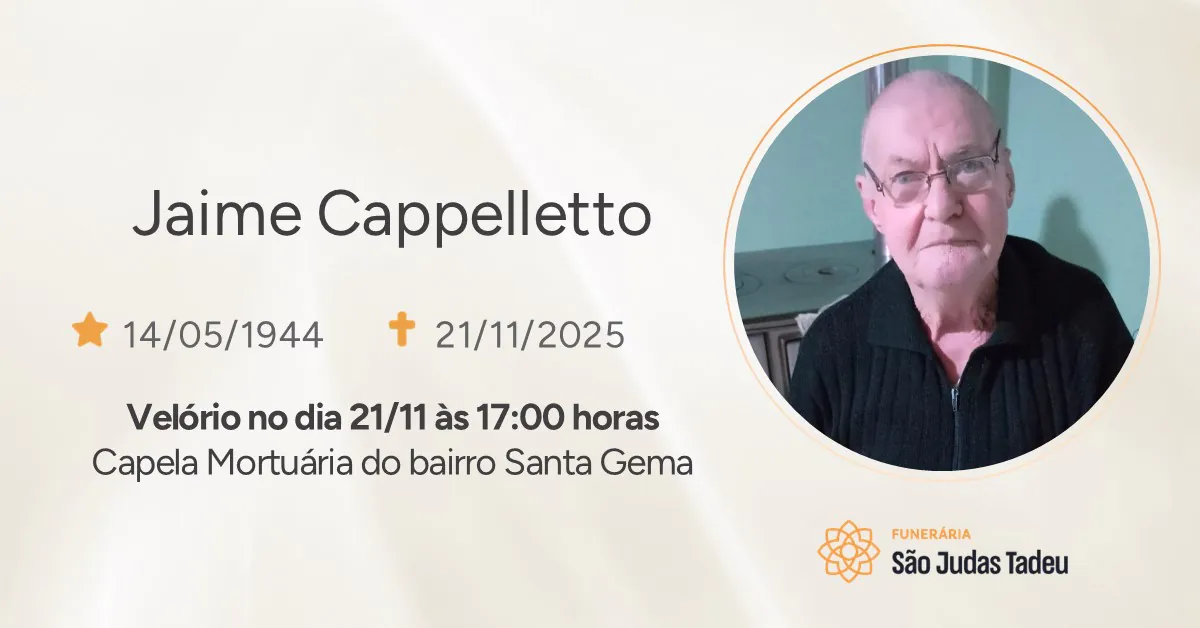 Nota de Falecimento - site Jaime Cappelletto