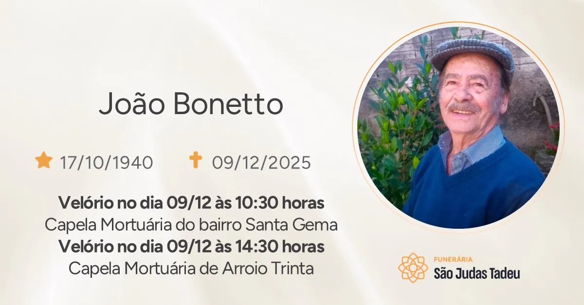 Nota de Falecimento - site João Bonetto