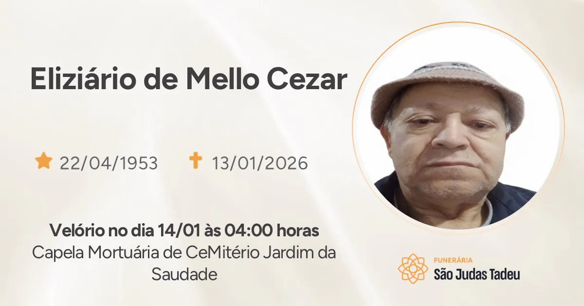 13.01.2026 Eliziario de Mello Cezar.