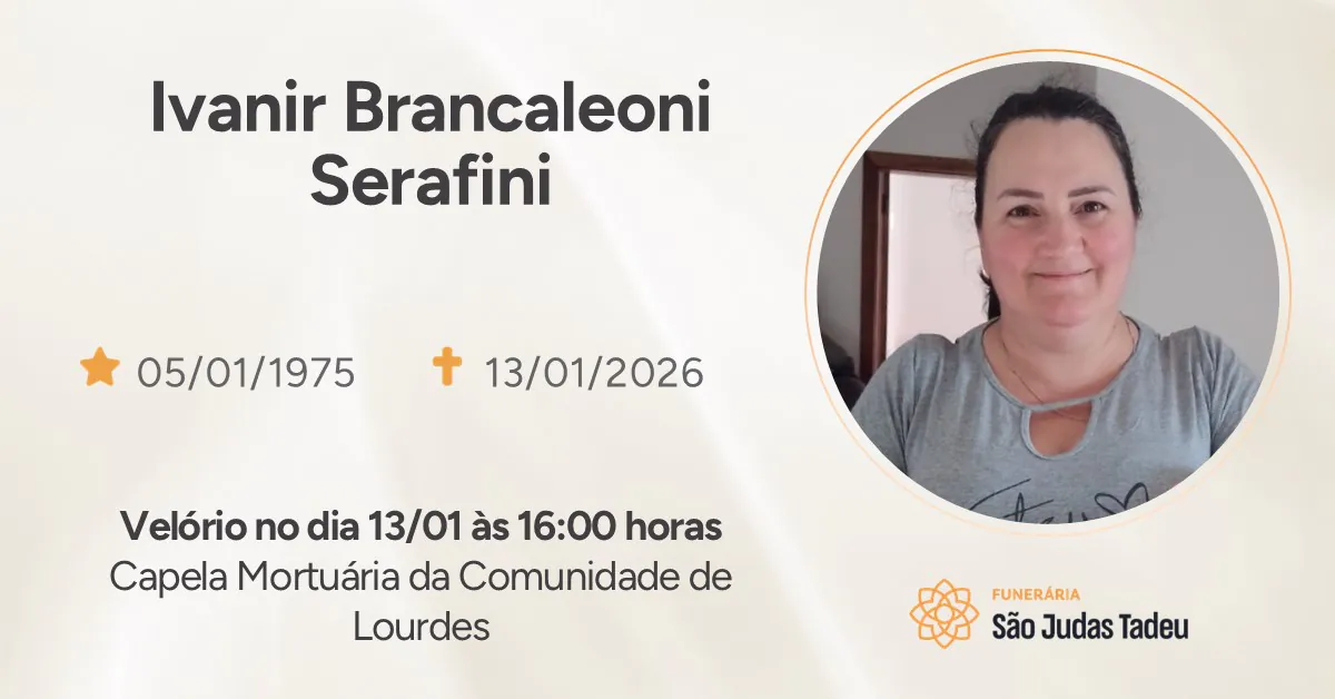 Nota de Falecimento - site