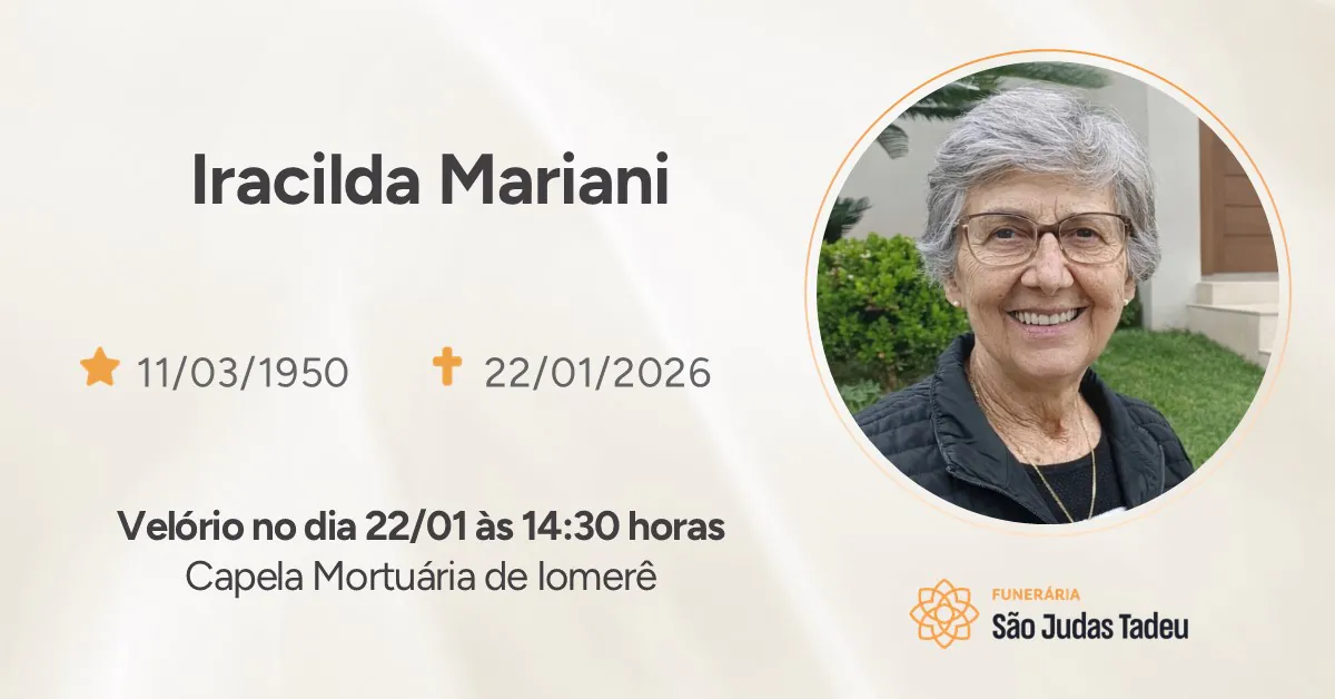 Nota de Falecimento - site