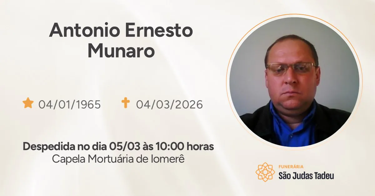 Nota de Falecimento - site