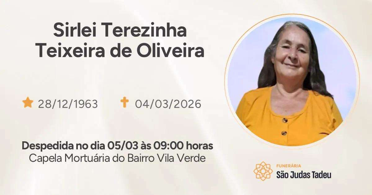 Nota de Falecimento - site