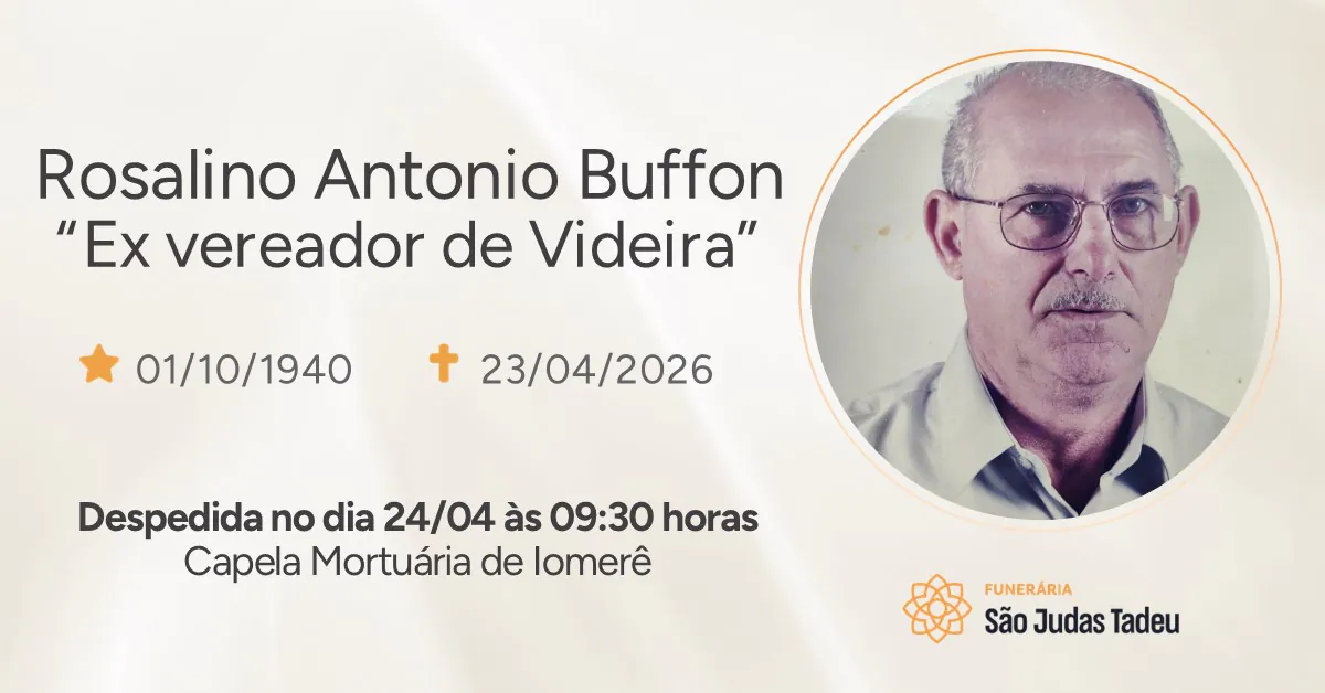 Nota de Falecimento - site