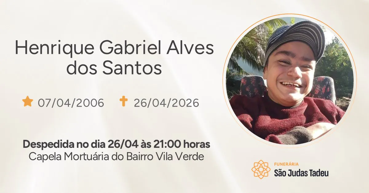 Nota de Falecimento - site