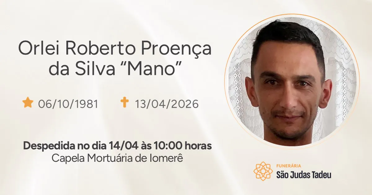 Nota de Falecimento - site