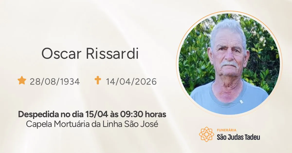 Nota de Falecimento - site