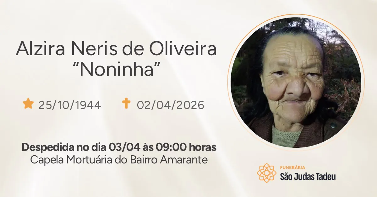 Nota de Falecimento - site