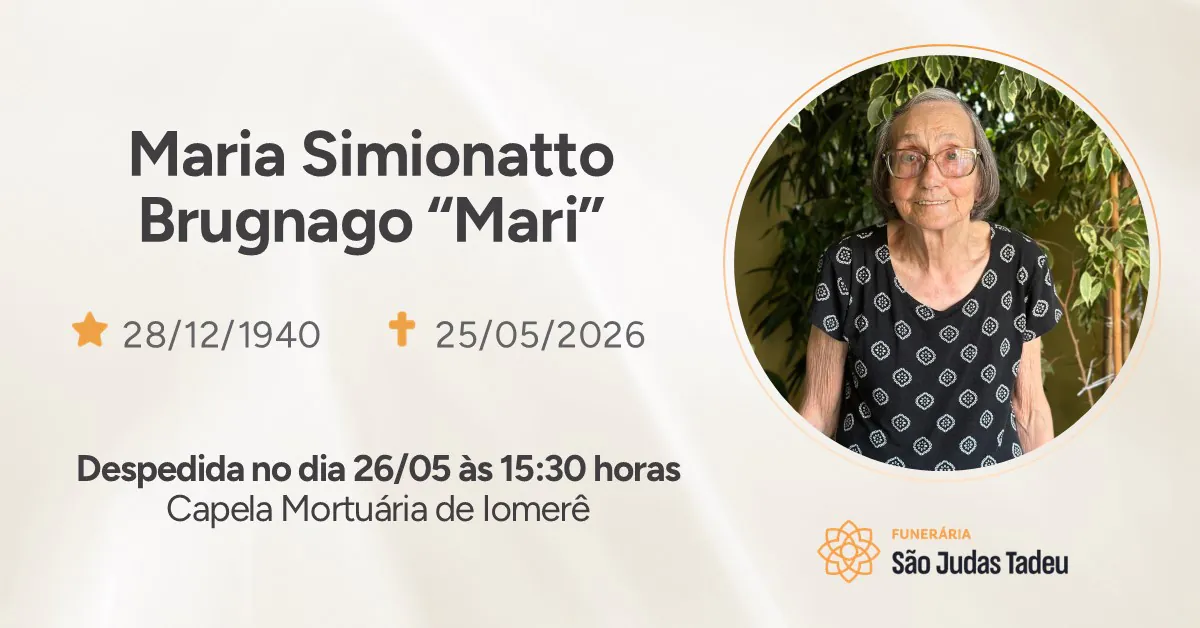 Nota de Falecimento - site