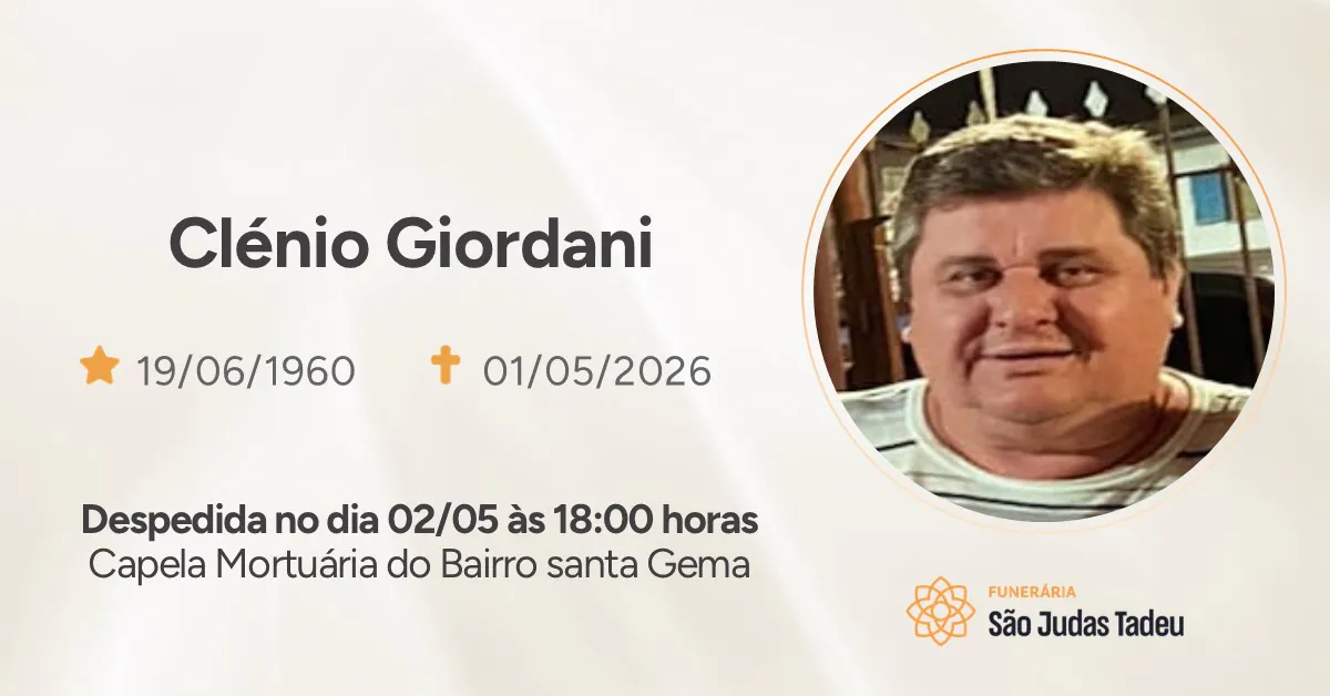 Nota de Falecimento - site