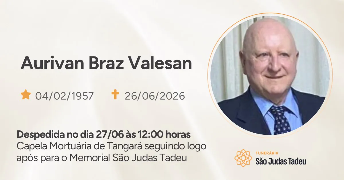 Nota de Falecimento - site