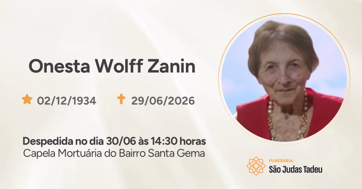 Nota de Falecimento - site