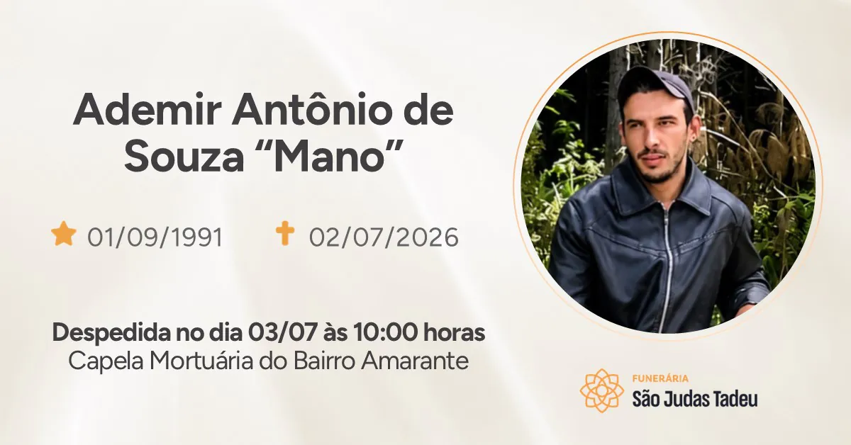Nota de Falecimento - site