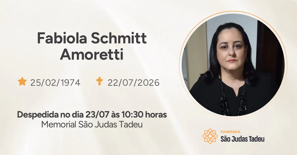 Nota de Falecimento - site