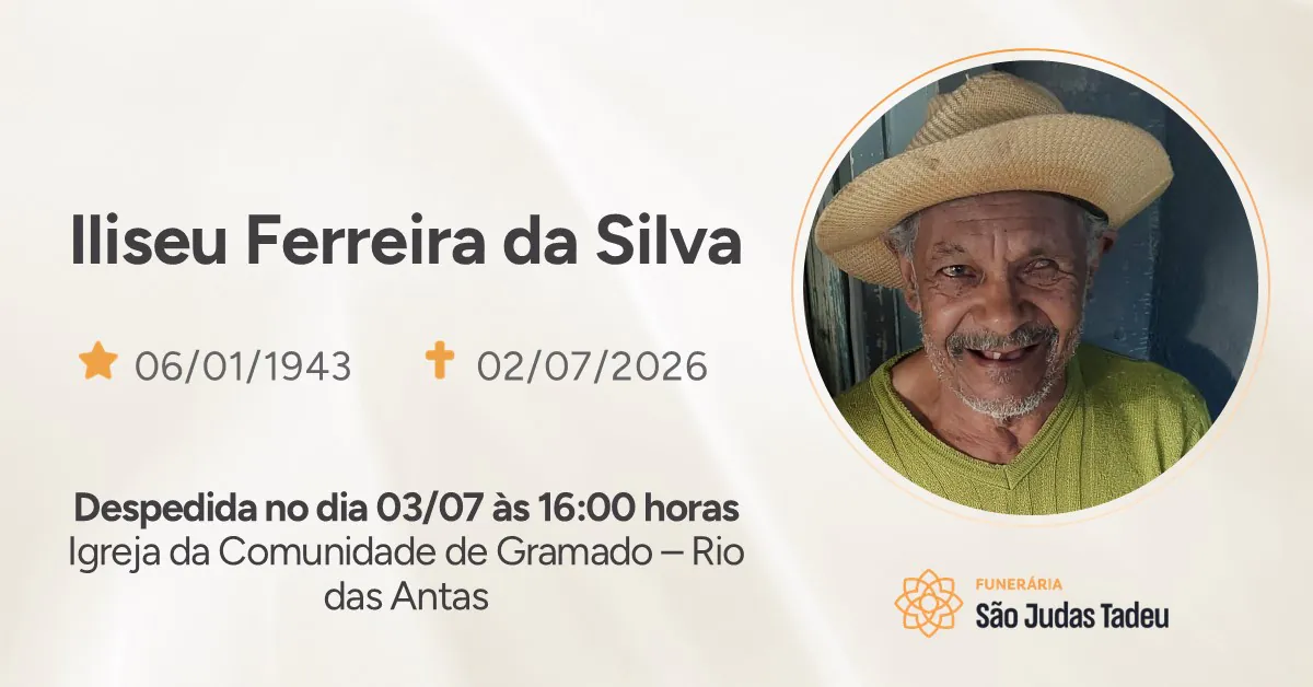 Nota de Falecimento - site