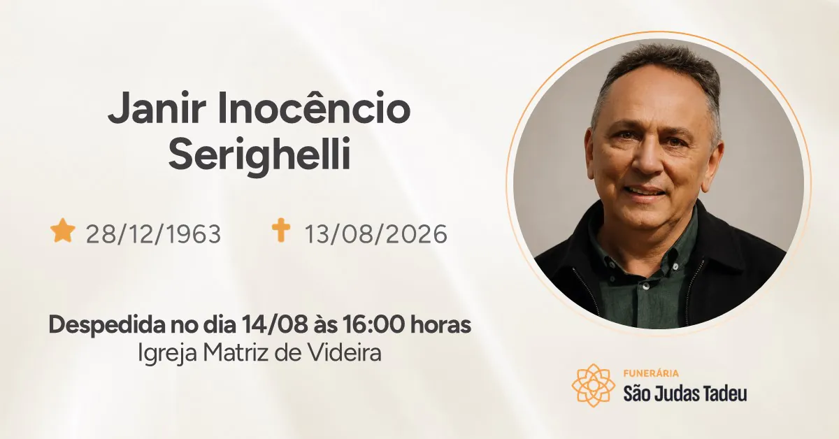 Nota de Falecimento - site