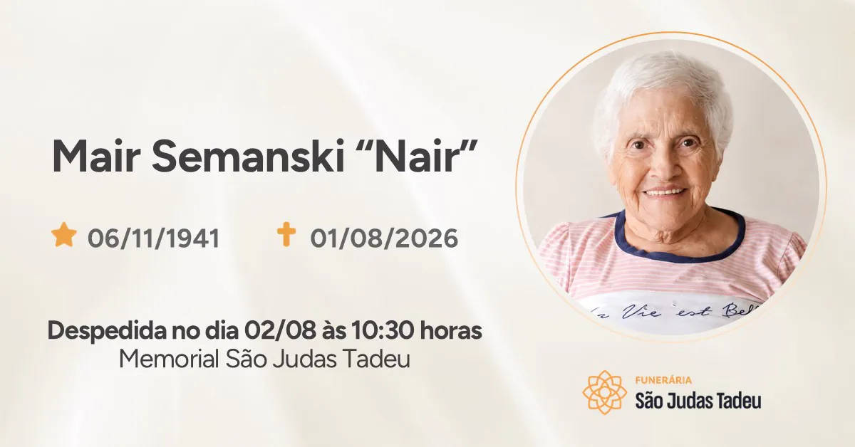 Nota de Falecimento - site