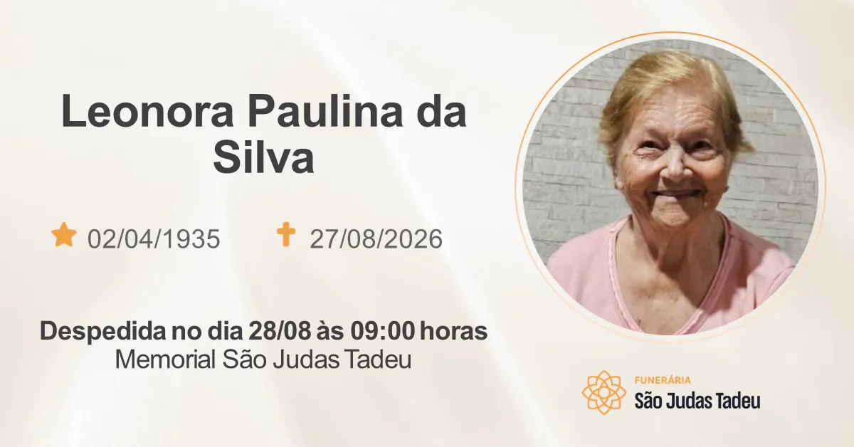 Nota de Falecimento - site