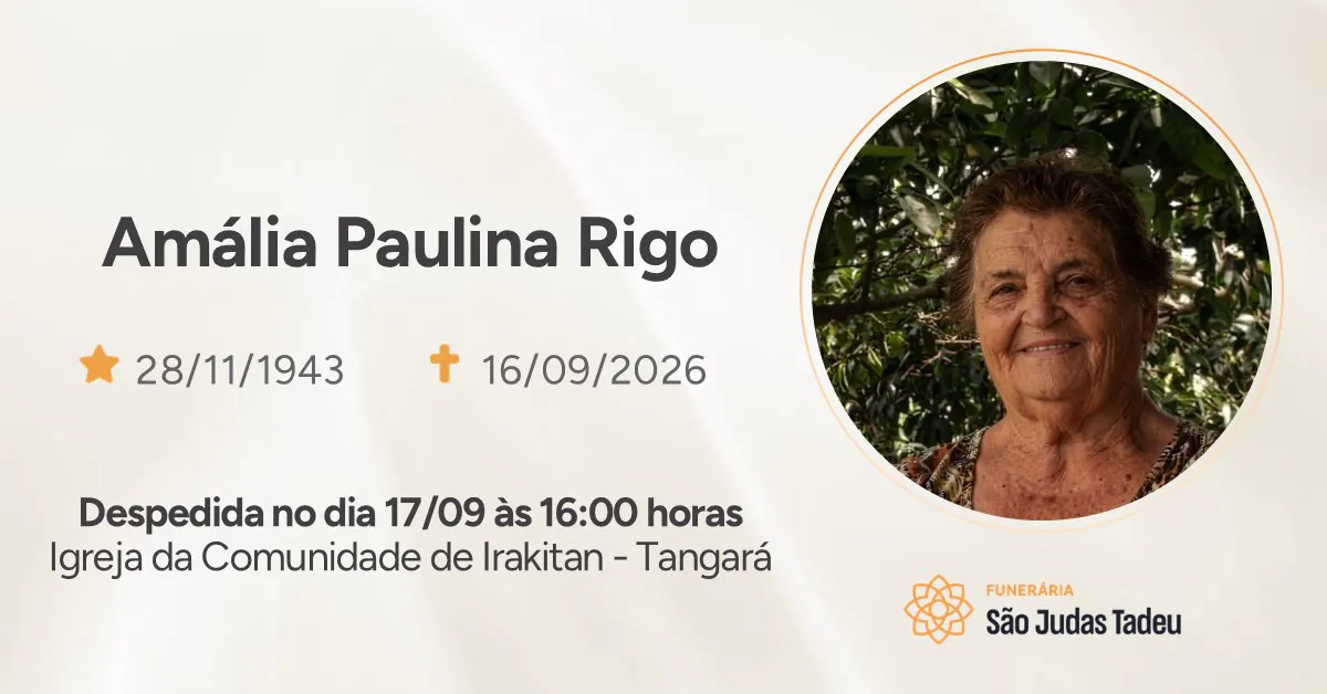 Nota de Falecimento - site