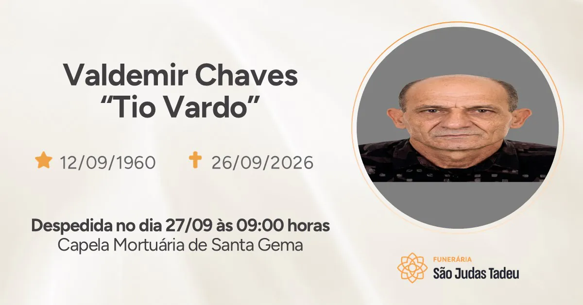 Nota de Falecimento - site