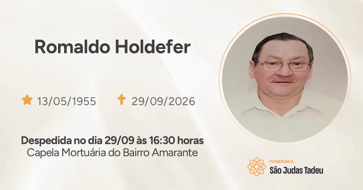 Nota de Falecimento - site