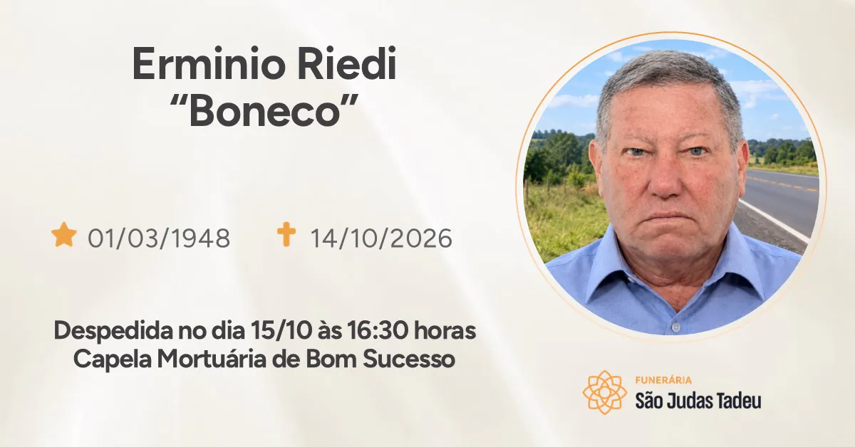 Nota de Falecimento - site